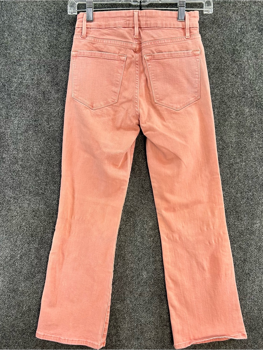 Frame Le Crop Mini Boot Jeans Size 25 Peony Pink High Rise Stretch Denim LCMB790 - Picture 14 of 15